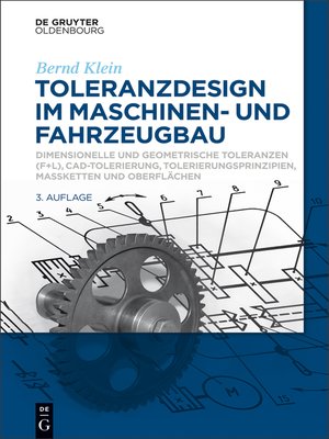 cover image of Toleranzdesign im Maschinen- und Fahrzeugbau